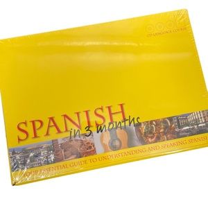 Spanish in 3 months CD & Book Sterling Innovation NEW